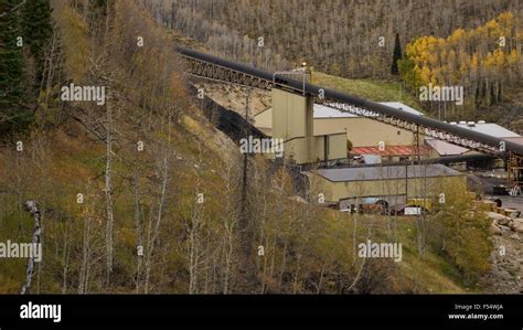 Coal Mine Industrial Utah Mountains Stock Photo Alamy