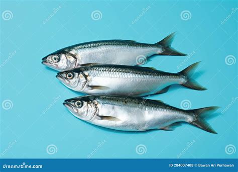 Fresh Sardine Fish On Pastel Background Fresh Food Ingredients