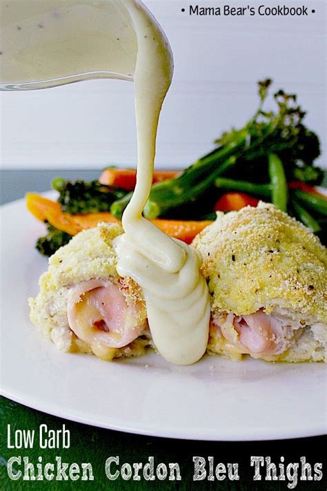 Low Carb Chicken Cordon Bleu Thighs Recipe Low Carb Chicken