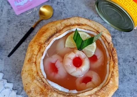 Resep Puding Leci Kelapa Muda Oleh Dapur Illy Cookpad