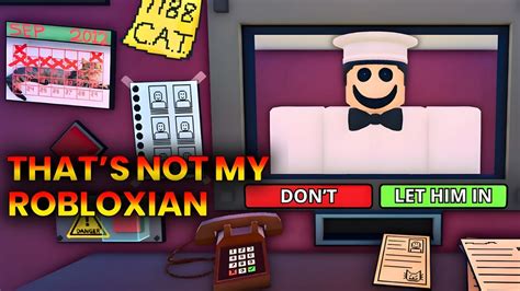 Roblox Thats Not My Robloxian Full Walkthrough Youtube