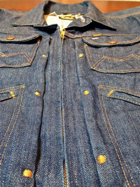 S Maverick Blue Bell Pleated Gold Dot Zip Front Selvedge Etsy