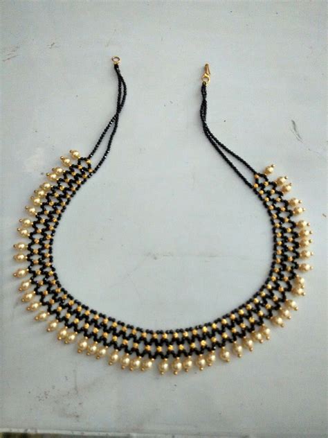 Black Beads Black Beaded Jewelry Black Bead Necklace Gold Earrings