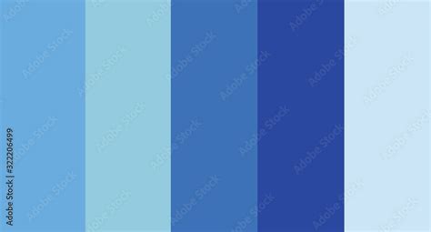 Blue color palette vector illustration Stock Vector | Adobe Stock