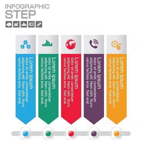 Modelo De Design De Infogr Ficos De Linha Do Tempo Op Es