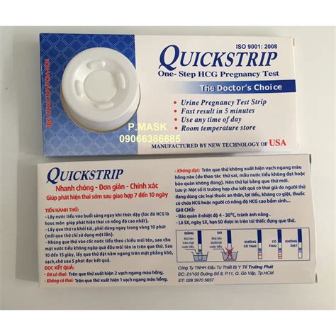 Que Thử Thai Quickstrip Hộp 24 Que Que thử thai Haxaki