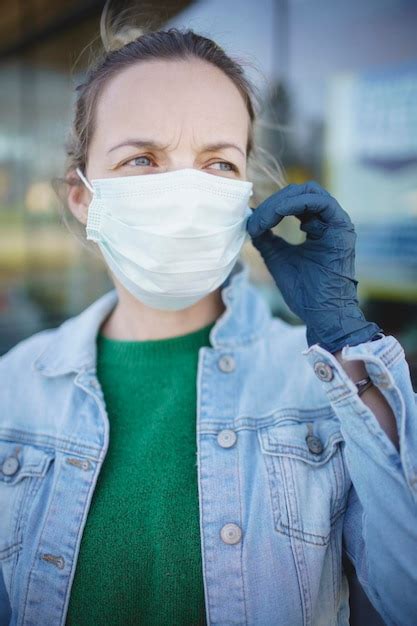 Premium Photo Portrait Of Man Wearing Mask