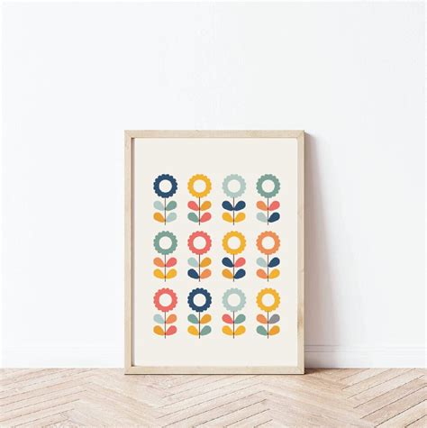 Mid Century Modern Art Prints Mid Century Modern Print Set - Etsy