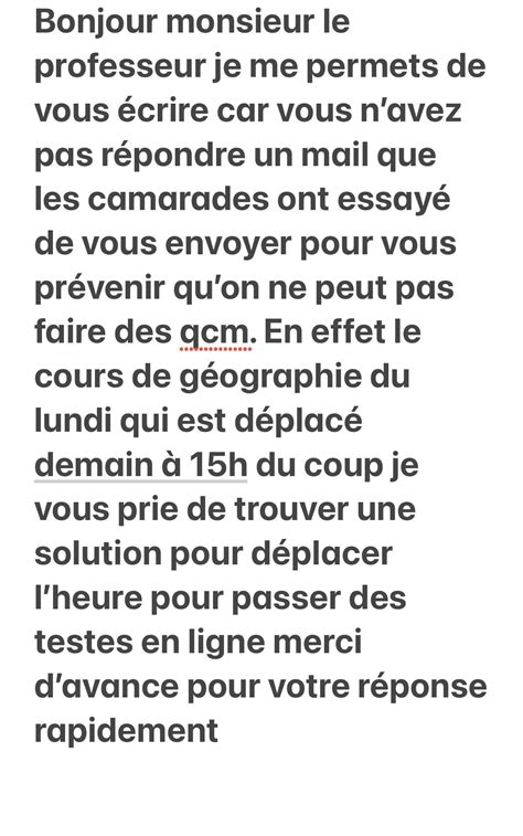 Bonjour Je Vous Prie De Bien Vouloir Maider Corriger Merci Pour Mail