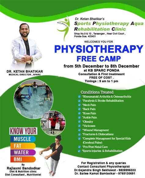 Free Physiotherapy Camp At Sparc Ponda Goa News Hub