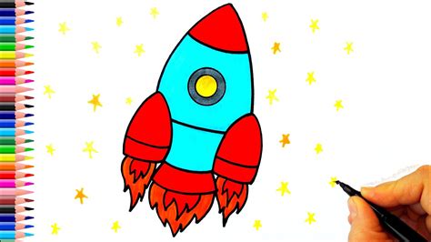 Roket Resmi Nasıl Çizilir How to draw rocket Roket Çizimi Nasıl