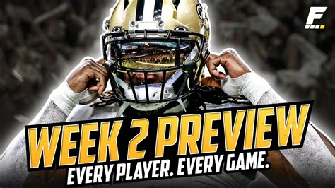 Week 2 Matchup Previews Every Player Every Game 2022 Fantasy