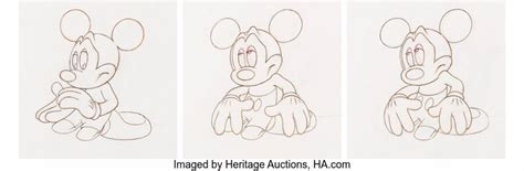 Runaway Brain Mickey Mouse Animation Drawing Sequence of 3 Walt Disney ...