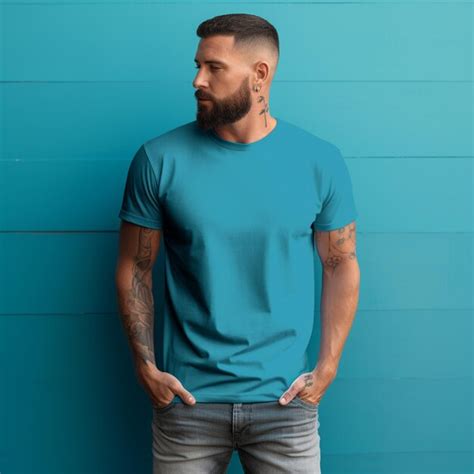 Page 2 Teal T Shirt Mockup Free Vectors And Psds To Download
