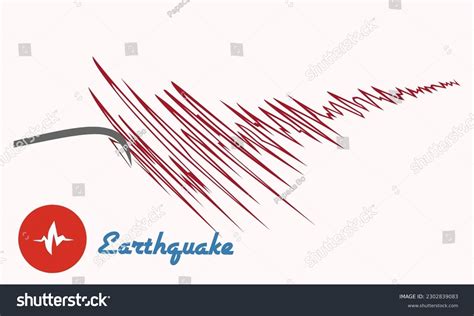 Earthquake Background Seismogram Seismic Measurement Stock Vector Royalty Free 2302839083