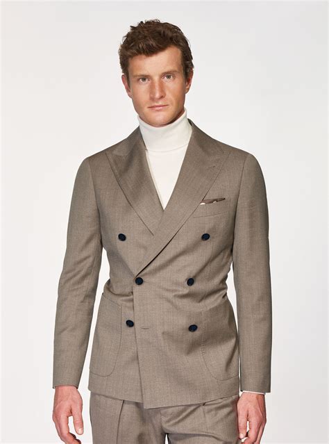 120s Superfine Wool Double Breasted Blazer Gutteridgeeu Mens Special Prices