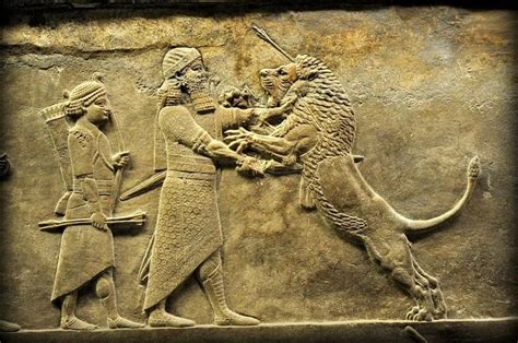 Assyrian Lion Hunting At The British Museum Ancient History Et Cetera Mezopotamya British