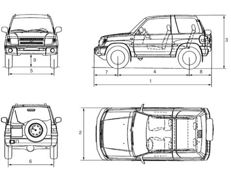 Pajero io 3 door interior dimensions | Pajero IO, Pinin, TR4, Community ...