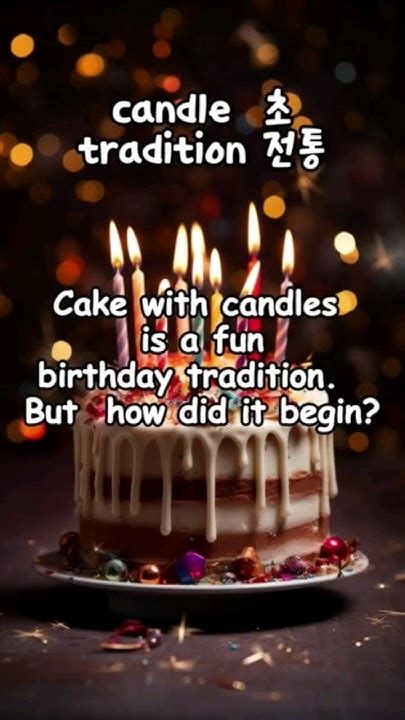 The Origin Of Birthday Cakes With Candles Learningenglish Shorts Youtube