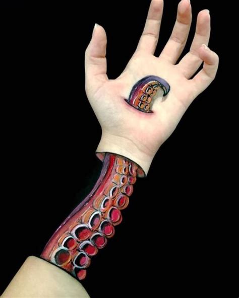 Artist Turns Their Own Arms Into Optical Illusions 22 Pics