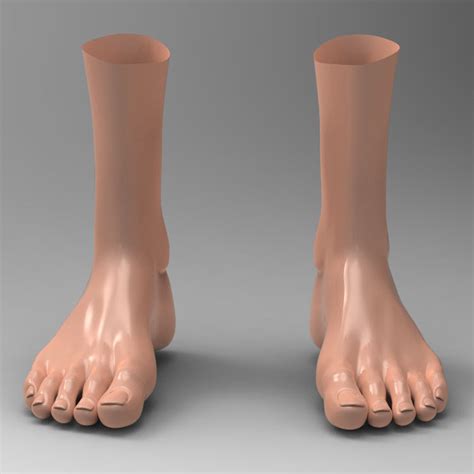 Human Female Feet 3d Model 18 3ds Fbx Ma Max Obj Free3d