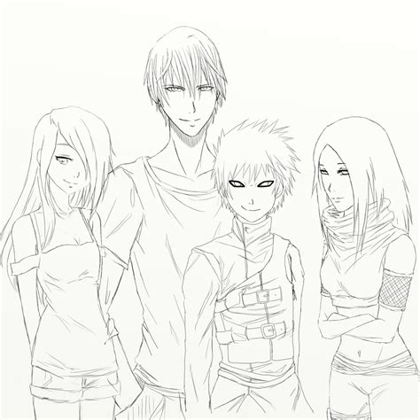 Four Friends - Line Art by Deviant-Custard on DeviantArt