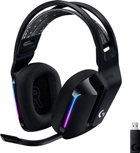 Logitech G733 Lightspeed Wireless Gaming Headset With Suspension Headband Lightsync Rgb Blue