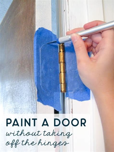 How To Paint A Door Without Taking It Off The Hinges Ugly Duckling House