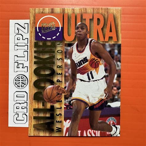 1994 95 Fleer Ultra Wesley Person ULTRA ALL ROOKIE Card 9 OF 15 EBay