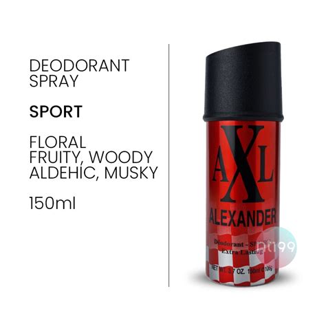 Jual AXL Alexander Deodorant Spray 150ml BPOM Shopee Indonesia