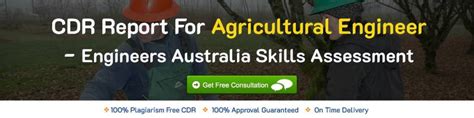 Get Cdr Report For Agricultural Engineer Engineers Australia Skills