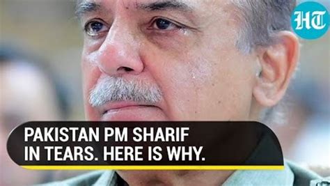 Alligator Tears Pak Pm Shehbaz Sharif Breaks Down On Cam Video