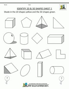 Geometric Shapes Worksheets 99Worksheets - ShapesWorksheets.com