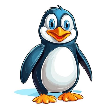 Premium Vector Cute Little Baby Penguin Cartoon Illustration Isolated