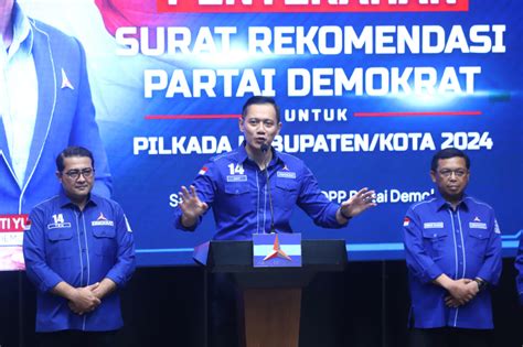 Demokrat Resmi Dukung Ahmad Riza Patria Marshel Widianto Di Pilkada