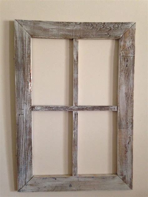 Old Weathered Wood 4 Panel Window By Vintageweatherwood On Etsy