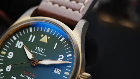 IWC Spitfire Automatic Green Dial - Ticking Way