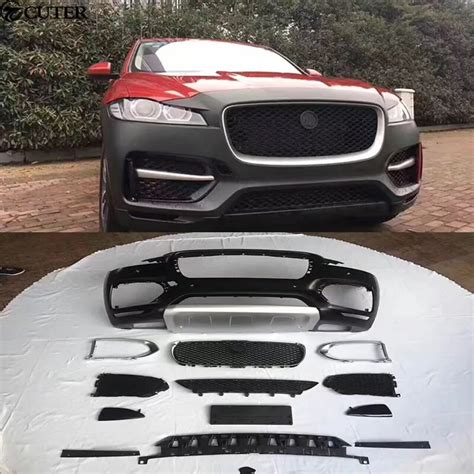 FRP Upainted Front Bumper Racing Grills Car Body Kit For Jaguar F PACE