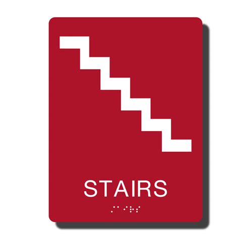 ADA Stair Signs with Braille - Nap ADA Signs – Tagged "Stair" – NapADASigns