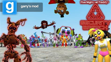 Gmod Mod Reviews Five Nights At Freddys Security Breach Npc Pack