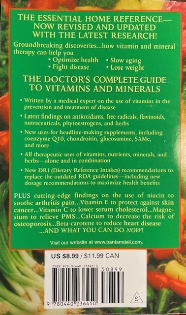 The Doctor S Complete Guide To Vitamins And Minerals Books