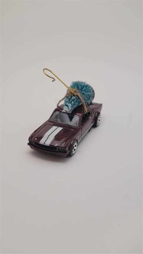 65 Ford Mustang Fastback Carrying Christmas Tree Ornament Etsy