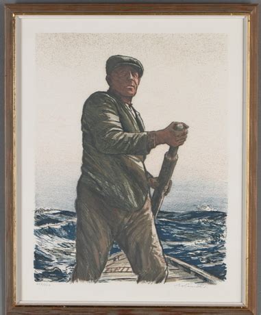 ROLAND SVENSSON The Helmsman och Utskär Jägarn litografier