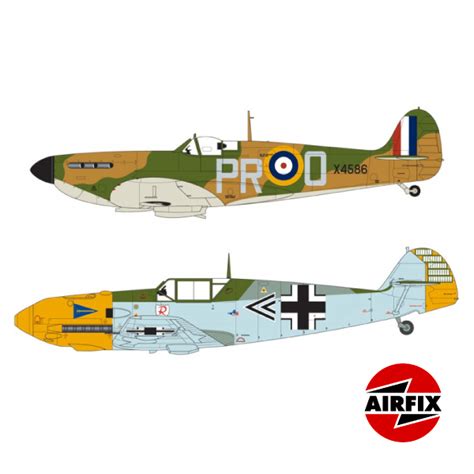 Supermarine Spitfire Mk Ia Messerschmitt Bf109E 4 Vive Modelismo