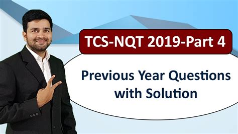 Tcs Nqt Fully Solved Previous Year Repeated Questions Part Tcs