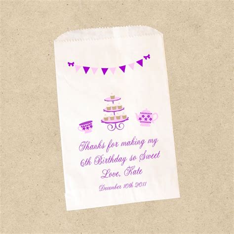 Personalized Candy Buffet Bags Love Is Sweet Thank You Wedding Favor