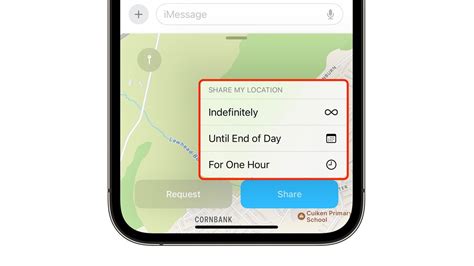 Ios How To Share Your Location In The Messages App Macrumors