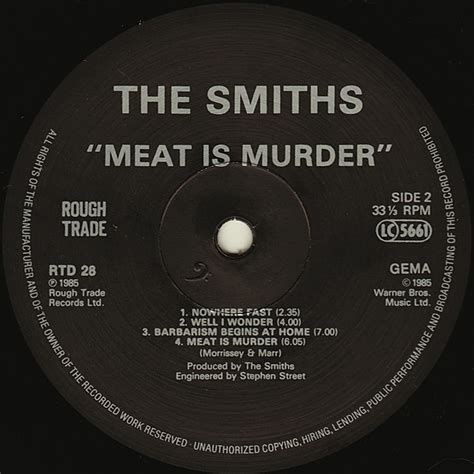 The Smiths Meat Is Murder Vinyl Lp 1985 De Original Hhv