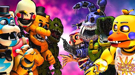 Sfm Fnaf Top 10 Fnaf Vs Fight Animations Youtube