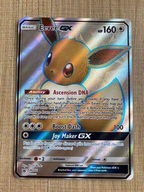 Pokemon Eevee Gx Full Art SM242 Hobbies Toys Toys Games On Carousell